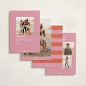 "pop joy" - Holiday Cards in Candied Grapefruit by Lori Wemple - Back of Card Options