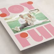 "pop joy" - Holiday Cards in Candied Grapefruit by Lori Wemple - Detail