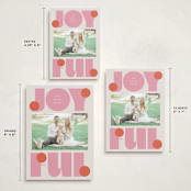 "pop joy" - Holiday Cards in Candied Grapefruit by Lori Wemple - Formats Available