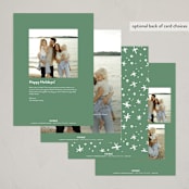 "Joy to the world lettering" - Holiday Cards in Evergreen by Alethea and Ruth - Back of Card Options