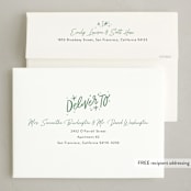 "Joy to the world lettering" - Holiday Cards in Evergreen by Alethea and Ruth - FREE Recipient Addressing