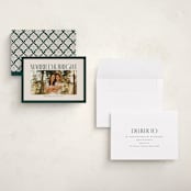 "Married & Bright" - Holiday Cards in Spruce by Ekko Studio - Assembled