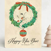 "Cozy Kitten" - Holiday Cards in Christmas by Kimberly Morgan - Front