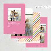 "Love and Cheer" - Holiday Cards in Rainbow by Snow and Ivy - Back of Card Options