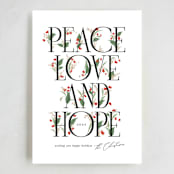 "Traditional" - Holiday Cards in Snowfall by Erin L. Wilson - Full Design