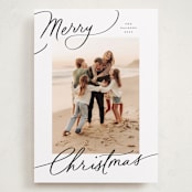 "Evoke" - Holiday Cards in Snow by Everett Paper Goods - Front