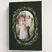"Juniper Garland" - Holiday Cards in Juniper Berry by Erin L. Wilson - Folded Card