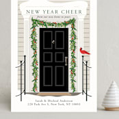 "From our home to yours" - Holiday Cards in Midnight by Susan Moyal - Front
