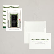 "From our home to yours" - Holiday Cards in Midnight by Susan Moyal - Assembled