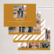 "New Year Let's Cheer!" - Holiday Cards in Champagne by Erin German - Back of Card Options
