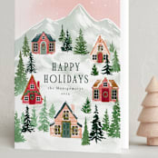 "Mountaineer" - Holiday Cards in Dawn by Petra Kern - Folded Card