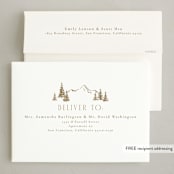 "Mountaineer" - Holiday Cards in Dawn by Petra Kern - FREE Recipient Addressing