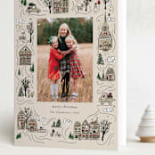 "Holiday Village" - Holiday Cards in Snicker Doodle by Cindy Reynolds - Folded Card