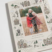 "Holiday Village" - Holiday Cards in Snicker Doodle by Cindy Reynolds - Detail