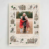 "Holiday Village" - Holiday Cards in Snicker Doodle by Cindy Reynolds - Full Design