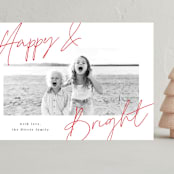 "Signed" - Holiday Cards in Holly Berry by AK Graphics - Front