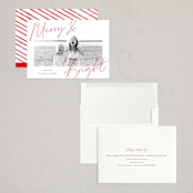 "Signed" - Holiday Cards in Holly Berry by AK Graphics - Assembled