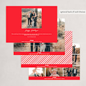 "Great Tidings of Joy" - Holiday Cards in Pitch by That Girl Press - Back of Card Options