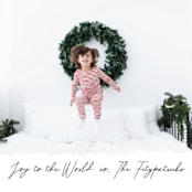 "Great Tidings of Joy" - Holiday Cards in Pitch by That Girl Press - Detail