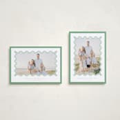 "Party Squiggle" - Holiday Cards in Spearmint by Blustery August - Photo Orientation Options