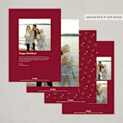 "Framed by Holly" - Holiday Cards in Vintage Holiday by Poised Avenue - Back of Card Options