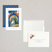 "Pure Light" - Holiday Cards in Ocean by Alethea and Ruth - Assembled
