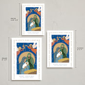 "Pure Light" - Holiday Cards in Ocean by Alethea and Ruth - Formats Available