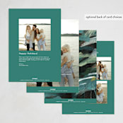 "Peaceful Forest" - Holiday Cards in Wintermint by Holly Whitcomb - Back of Card Options