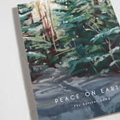"Peaceful Forest" - Holiday Cards in Wintermint by Holly Whitcomb - Detail