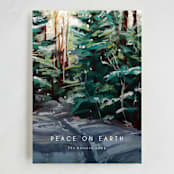 "Peaceful Forest" - Holiday Cards in Wintermint by Holly Whitcomb - Full Design