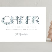 "Botanical Merry" - Holiday Cards in Winter by Paula Pecevich - Front