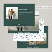 "Botanical Merry" - Holiday Cards in Winter by Paula Pecevich - Back of Card Options