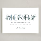 "Botanical Merry" - Holiday Cards in Winter by Paula Pecevich - Full Design