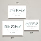 "Botanical Merry" - Holiday Cards in Winter by Paula Pecevich - Formats Available