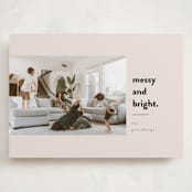 "Messy & Bright" - Holiday Cards in Blush by Iveta Angelova - Front