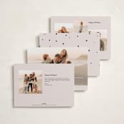 "Messy & Bright" - Holiday Cards in Blush by Iveta Angelova - Back of Card Options
