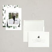 "fall of snow" - Holiday Cards in Evergreen by Anastasia Makarova - Assembled
