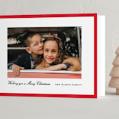 "Kennedy" - Holiday Cards in Poinsettia by Amy Kross - Folded Card