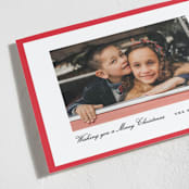 "Kennedy" - Holiday Cards in Poinsettia by Amy Kross - Detail