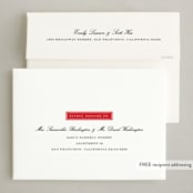 "Kennedy" - Holiday Cards in Poinsettia by Amy Kross - FREE Recipient Addressing