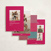 "joyful check" - Holiday Cards in Candy by Sumak Studio - Back of Card Options