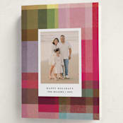 "joyful check" - Holiday Cards in Candy by Sumak Studio - Folded Card