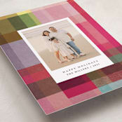 "joyful check" - Holiday Cards in Candy by Sumak Studio - Detail