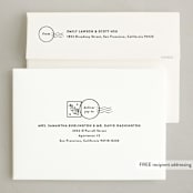 "Stamp" - Holiday Cards in Snow by Gwen Bedat - FREE Recipient Addressing
