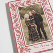 "Boho Holiday" - Holiday Cards in Berry by Chris Griffith - Detail