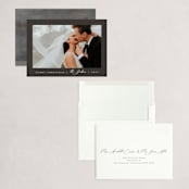 "Merry & Minimalist" - Holiday Cards in Charcoal by Nicole Walsh - Assembled