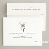 "Beach Santa" - Holiday Cards in Hibiscus by Sarah Knight - FREE Recipient Addressing