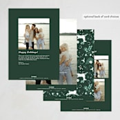 "Regency Woodland" - Holiday Cards in Frosted Forest by Corinne Malesic - Back of Card Options