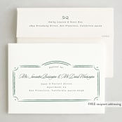 "Regency Woodland" - Holiday Cards in Frosted Forest by Corinne Malesic - FREE Recipient Addressing