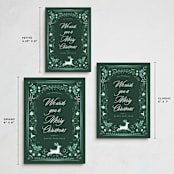 "Regency Woodland" - Holiday Cards in Frosted Forest by Corinne Malesic - Formats Available